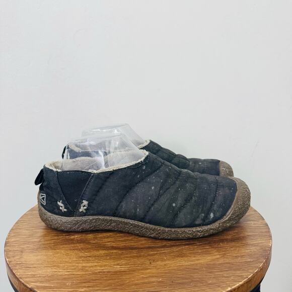 Keen Howser II Black Fur Lined Textile Slipper Women’s Size 7.5 - Picture 4 of 11